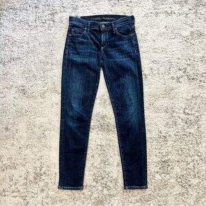 Citizens of Humanity Slim Fit Stretch Jeans-Dark Wash Blue-Women US Size 26
